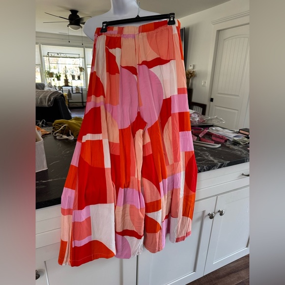 Colorful Geometric Wide leg pants M - Picture 3 of 13